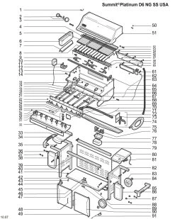 Weber 42111 Summit Ceramic Infrared Burner Thermocouple