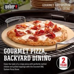 Weber 8836 Gourmet BBQ System Ceramic Grill Pizza Stone 7 Weber 8836 Gourmet BBQ System Ceramic Grill Pizza Stone -Weber Store 8267239 A V1.eps High 66213.1648507648