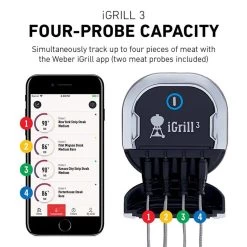 Weber 7204 IGrill 3 Digital Bluetooth Enabled Grill/Meat Thermometer 15 Weber 7204 IGrill 3 Digital Bluetooth Enabled Grill/Meat Thermometer -Weber Store 8592180 A V3.eps High 58205.1648677970