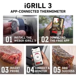 Weber 7204 IGrill 3 Digital Bluetooth Enabled Grill/Meat Thermometer 11 Weber 7204 IGrill 3 Digital Bluetooth Enabled Grill/Meat Thermometer -Weber Store 8592180 A V7.eps High 96480.1648677970