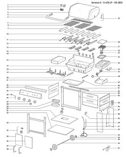 Weber 67526 Valve/cup Assembly For LP Side Burner, Genesis II