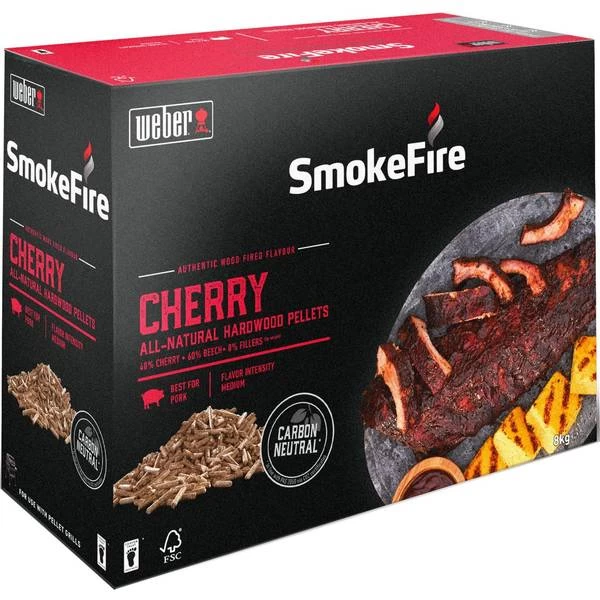 Weber Cherry All-Natural Hardwood Pellets 18293 3 Weber Cherry All-Natural Hardwood Pellets 18293