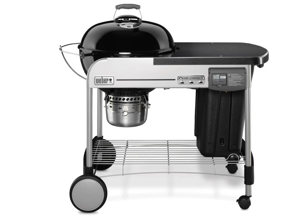 Weber Performer Deluxe Charcoal Grill - 22" Black 4 Weber Performer Deluxe Charcoal Grill - 22" Black - Image 2