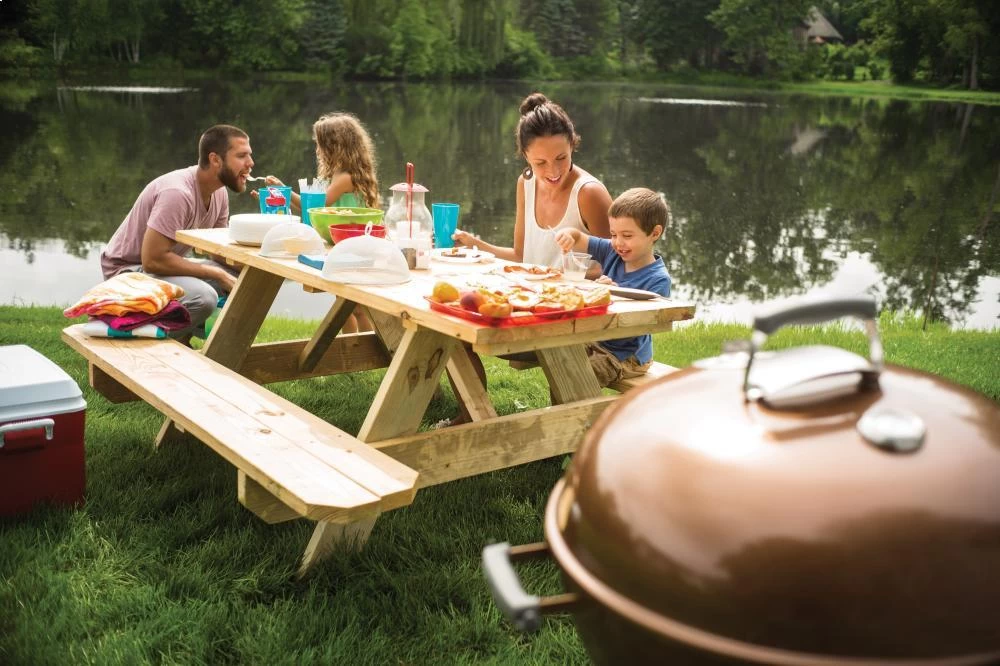 Weber Original Kettle Premium Charcoal Grill - 22" Copper 6 Weber Original Kettle Premium Charcoal Grill - 22" Copper - Image 4