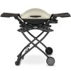Weber Q2000 Portable Propane Gas Grill With Side Tables On Scissor Cart (WEB-53060001-WEB-6557) -Weber Store web 53060001 web 6557 a 05 22