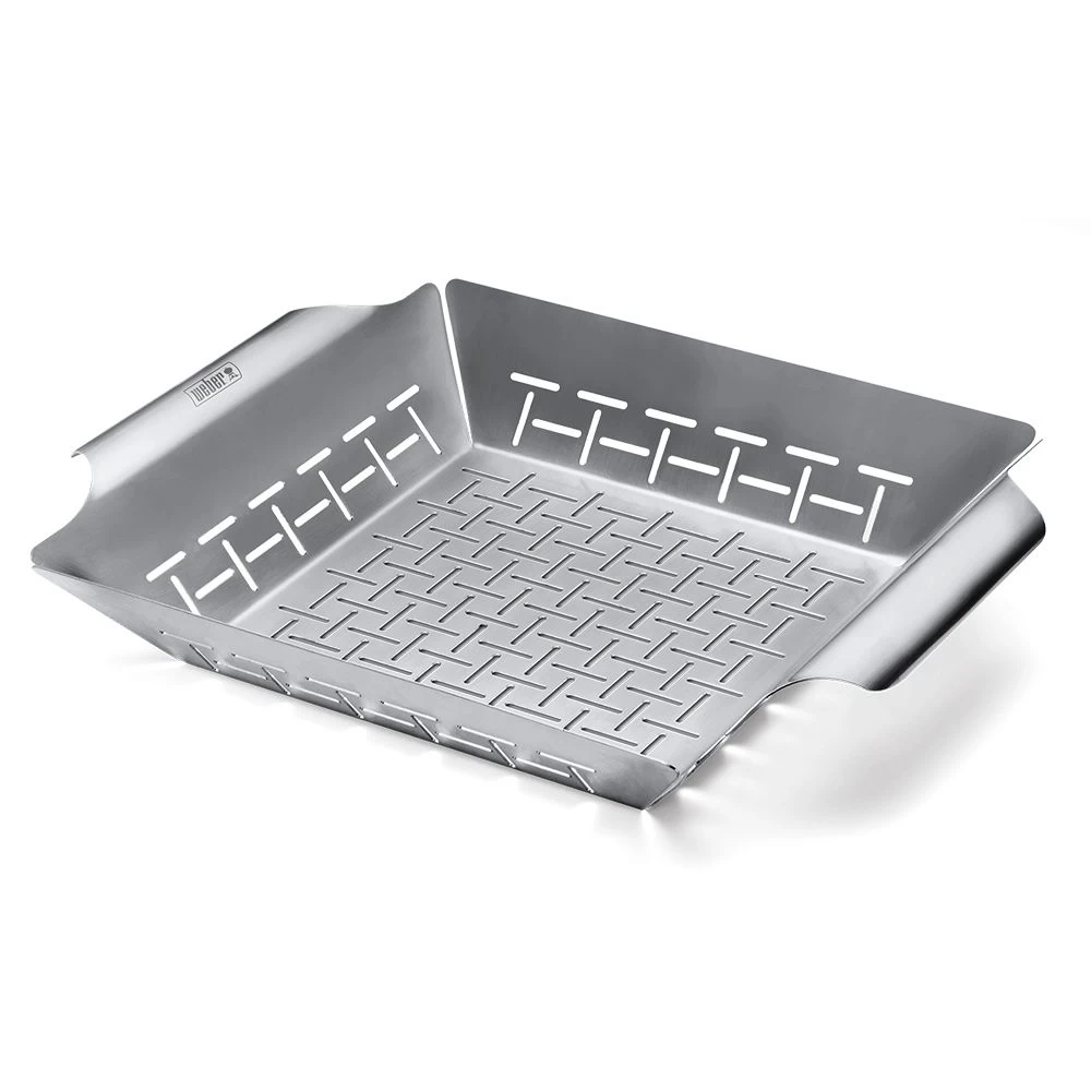 Weber Stainless Steel Large Deluxe Grilling Basket (WEB-6434) 3 Weber Stainless Steel Large Deluxe Grilling Basket (WEB-6434)