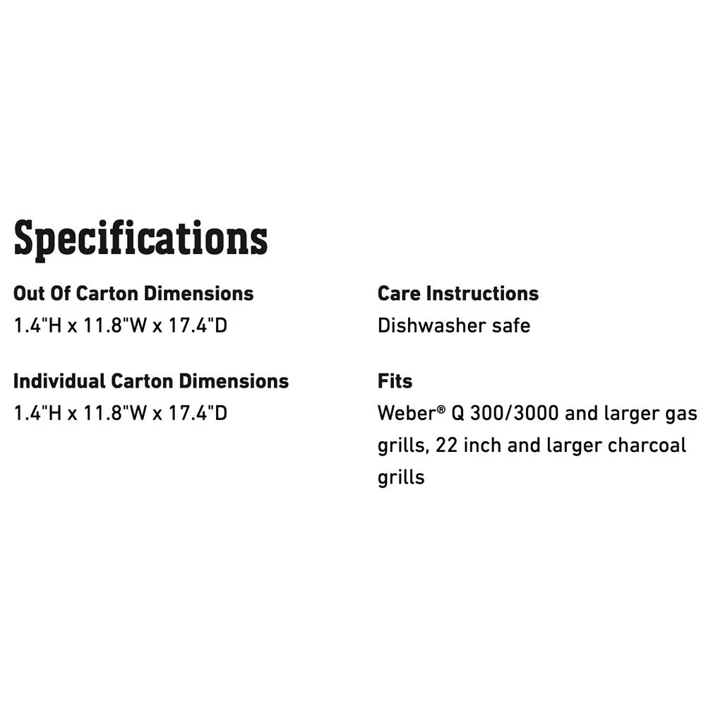 Weber Stainless Steel Deluxe Grilling Pan, 17.4x11.8-Inch (WEB-6435) 5 Weber Stainless Steel Deluxe Grilling Pan, 17.4x11.8-Inch (WEB-6435) - Image 3