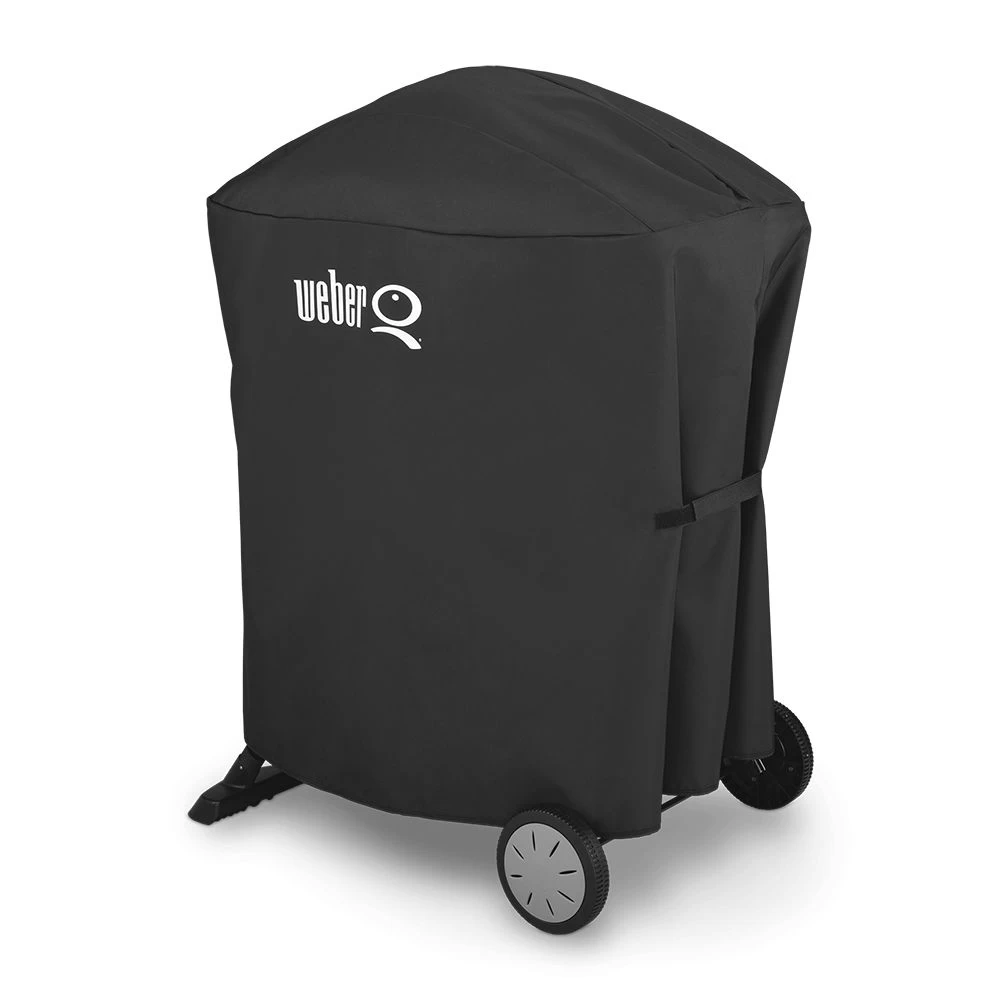 Weber Premium Grill Cover For Q 100/1000/200/2000 Series Grills With Portable Cart (WEB-7113) 3 Weber Premium Grill Cover For Q 100/1000/200/2000 Series Grills With Portable Cart (WEB-7113)