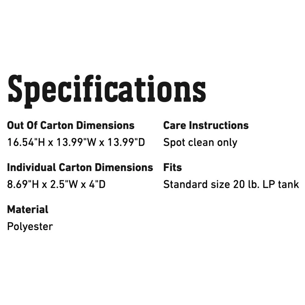 Weber 20lb Propane Tank Cover (WEB-7137) 4 Weber 20lb Propane Tank Cover (WEB-7137) - Image 2