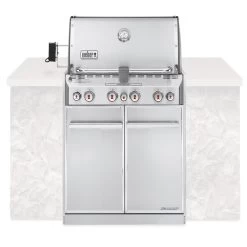 Weber Summit 4-Burner Built-In Gas Grill With Rotisserie, Sear Station And Access Doors (WEB-S-460)