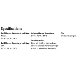 Weber IGrill 2 App-Connected Thermometer (WEB-7203) 7 Weber IGrill 2 App-Connected Thermometer (WEB-7203) -Weber Store web 7203 spec a 05 22