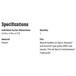 Weber Grill Light (WEB-7661) -Weber Store web 7661 spec a 05 22