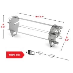 Weber Crafted Rotisserie Skewer Set (WEB-7733) 13 Weber Crafted Rotisserie Skewer Set (WEB-7733) -Weber Store web 7675 spec a 05 22